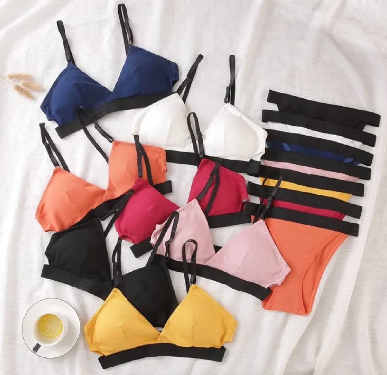 DUAL COLORED BRA & PANTY PACK OF 7 PCS