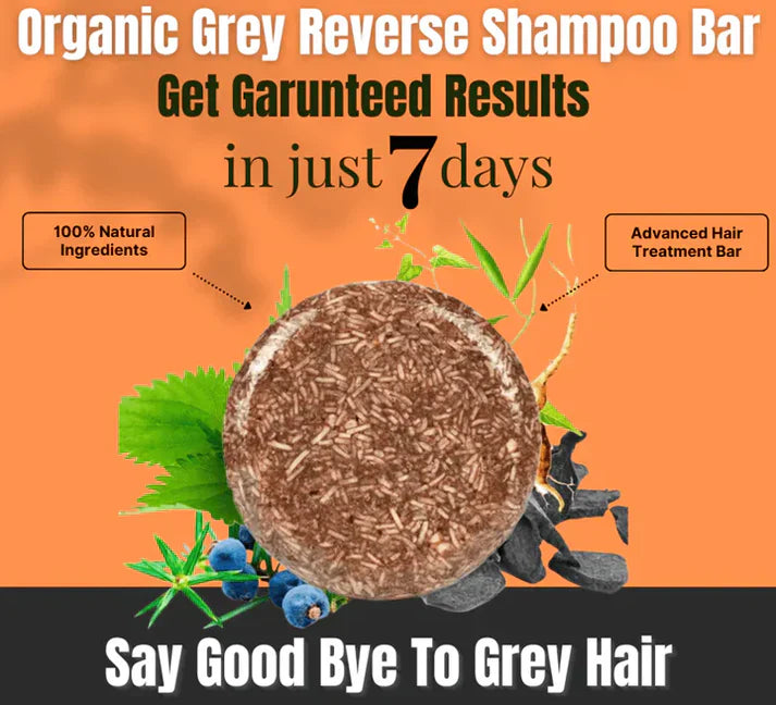 Naturally Organic Hair Darkening Shampoo Bar (Pack of 2)