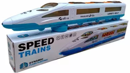 Speed Train for Kids with 3D Lights & Music  (Multicolor)