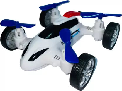 Friction Powered Kids Fly Car Toys - Inertia Four-axis , look like a drone  (Multicolor)