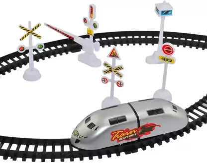 High Speed Bullet Train with Tracks | Model Electric Toy Train Set for Kids  (Multicolor)