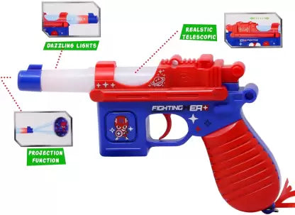 Toy Gun with Realistic Sound, Telescope and Light Effect Kids Toy Gun  (Multicolor)