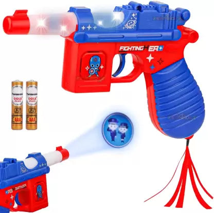 Toy Gun with Realistic Sound, Telescope and Light Effect Kids Toy Gun  (Multicolor)