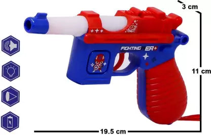 Toy Gun with Realistic Sound, Telescope and Light Effect Kids Toy Gun  (Multicolor)